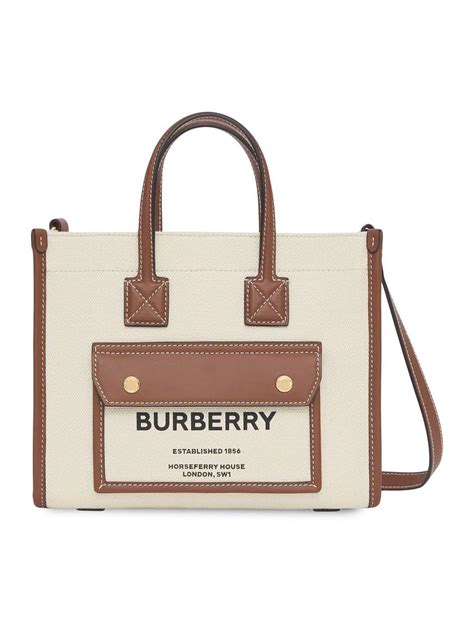 burberry mini horseferry canvas tote.